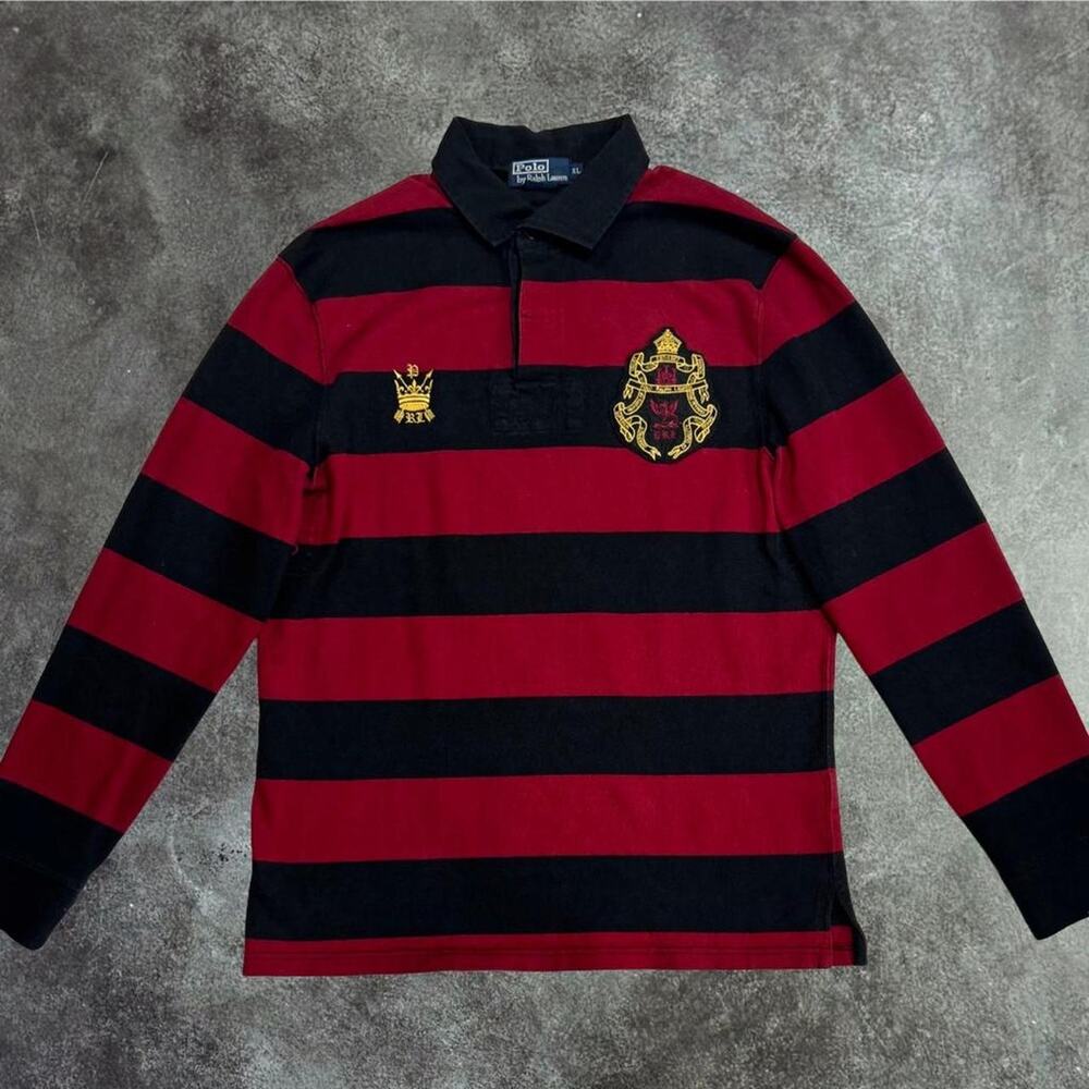 Vintage Polo Ralph Lauren striped rugby shirt